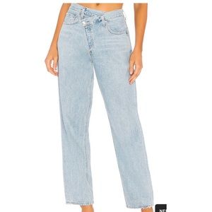 AGOLDE CRISS CROSS UPSIZED JEANS IN SUBURBIA